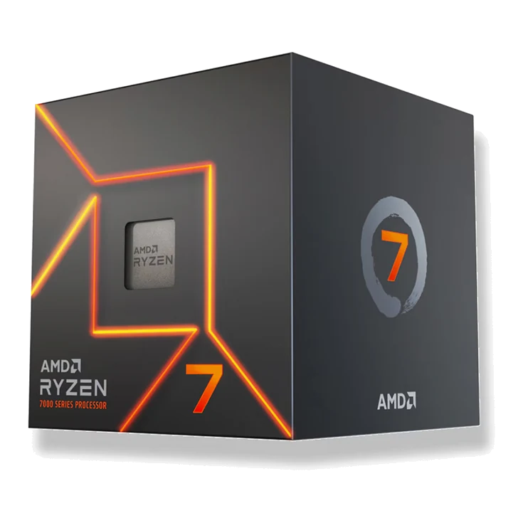 Procesador Amd Ryzen 7 7700 3.8 / 5.3ghz, 32mb L3, 8-cores, Am5, 65w.