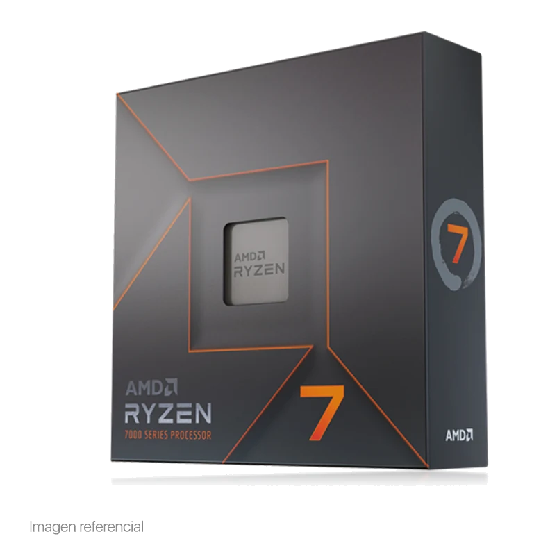 Procesador Amd Ryzen 7 7700x 4.5/5.4ghz, 32mb L3, 8-core, Am5, 105w.