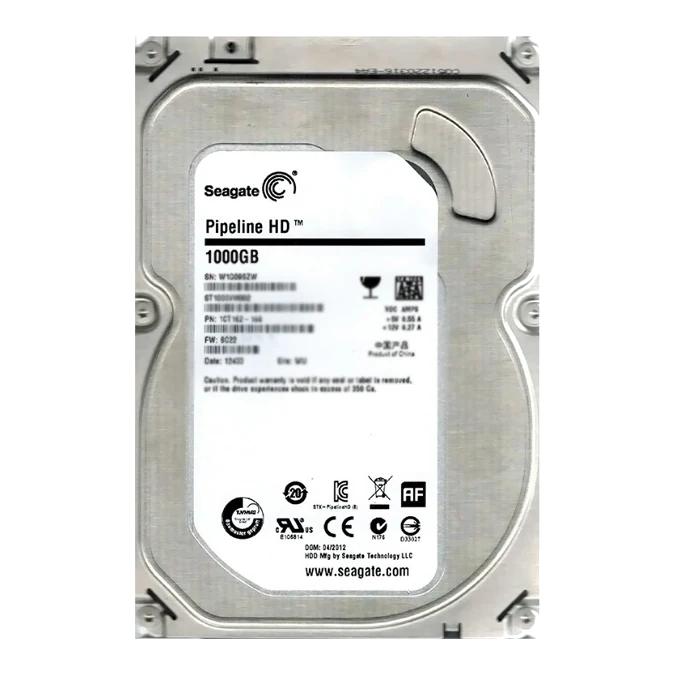 Disco Duro Seagate Pipeline Hd, 1tb, Sata 6.0 Gb/s, 5900 Rpm, 3.5, Pull.