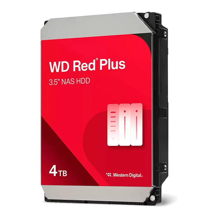 Disco Duro Western Digital Red Plus Wd40efzz, 4tb, Sata, 5400rpm, 3.5", Cache 128mb