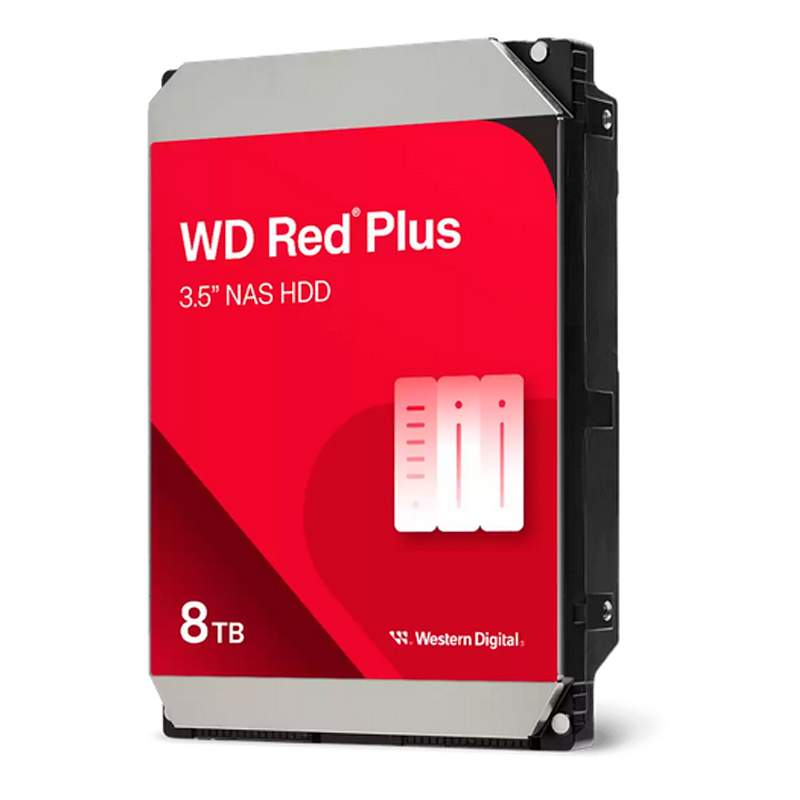 Disco Duro Western Digital Red Plus Nas, Wd80efpx 8tb Sata 6gb/s 5640rpm 3.5" 256mb Caché
