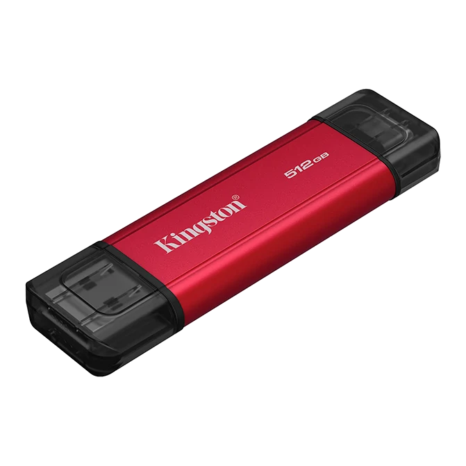 Unidad En Estado Sólido Dual Portatil Kingston 512gb, Interfaz Usb-a, Usb-c, Usb 3.2 Gen 2