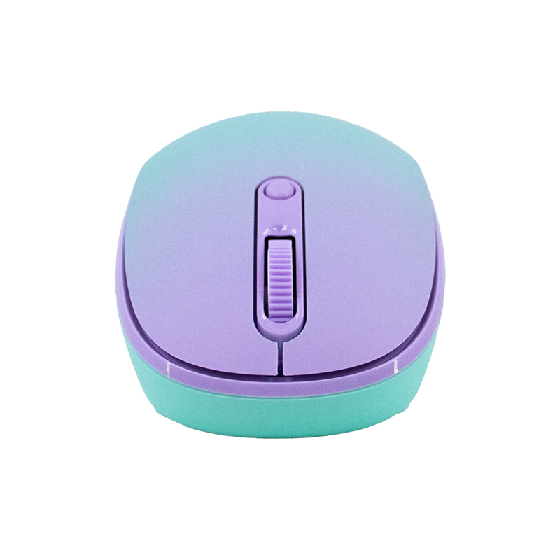 Mouse Inalámbrico Teros TE-1239S, 2.4GHz, 4 botones, USB, Color Purple
