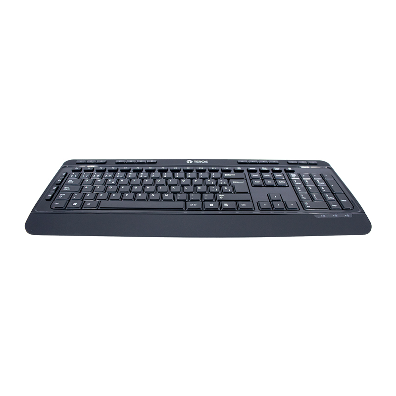 Teclado Inalámbrico Teros Te-4074cs, 2.4ghz, Usb, Negro — vista 2