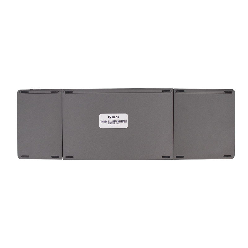 Teclado Inalámbrico Plegable Teros Te-4075s, Bt 3.0, Gris — vista 2