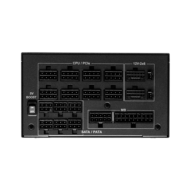 Fuente de alimentación Asrock, PG-1600G, 1600W, ATX, 80 Plus Gold.