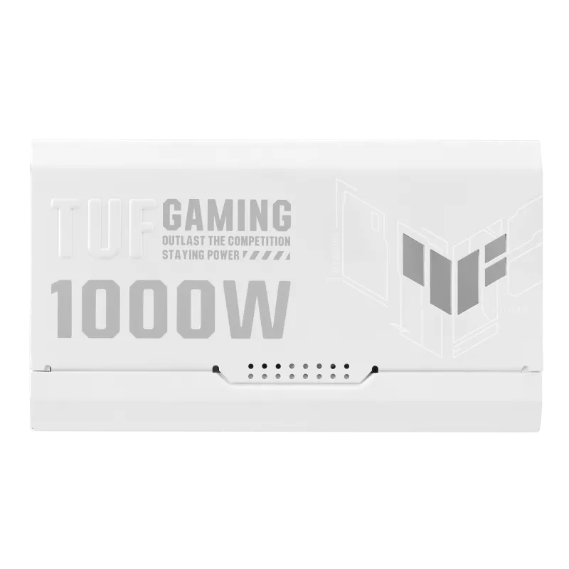Fuente de alimentación TUF Gaming 1000W Gold White Edition, 80 PLUS Gold, Formato ATX.