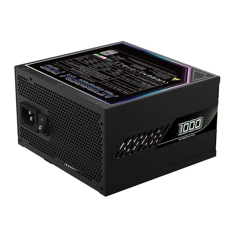 Fuente de alimentación Gigabyte GP-AE1000PM PG5, 1000W, 80 PLUS Platinum, Formato ATX.