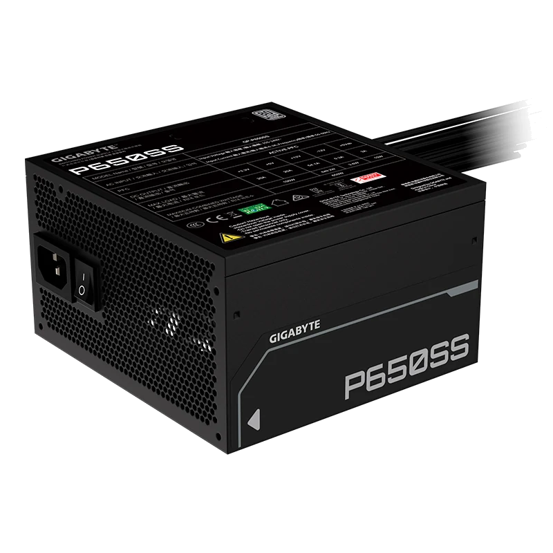 Fuente De Alimentación Gigabyte P650ss , 650w, 80 Plus Siver, Formato Atx.