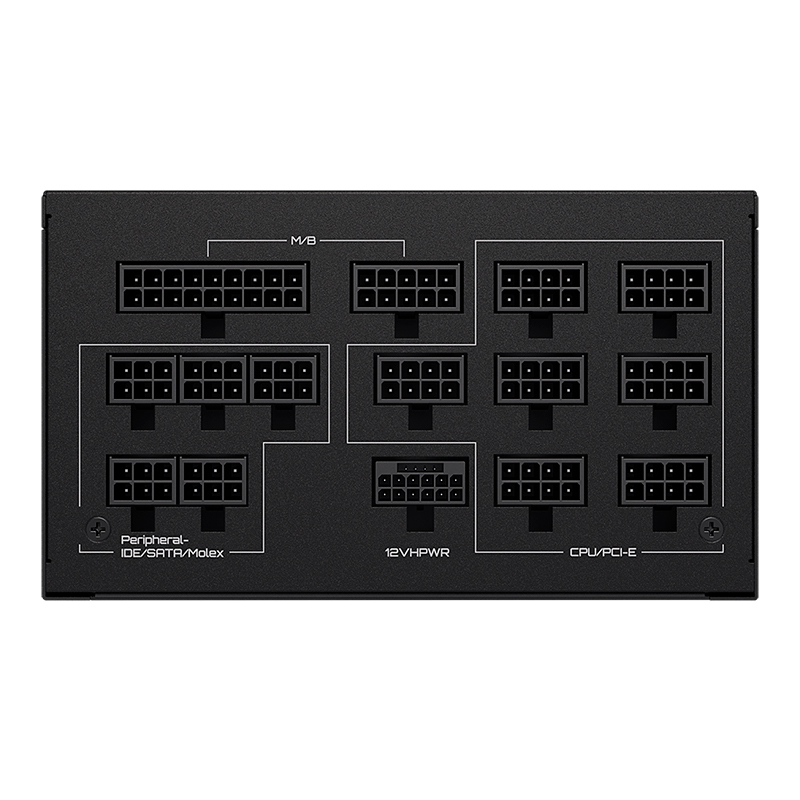 Fuente de alimentación GIGABYTE GP-UD1300GM P, 1300W, 80 PLUS Gold Certified, Formato ATX.