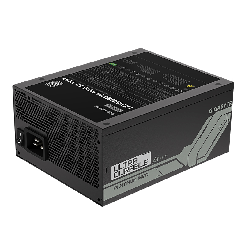 Fuente de alimentación GIGABYTE UD1600PM PG5 AI TOP, 80 PLUS Platinum, 1600W, Formato ATX.