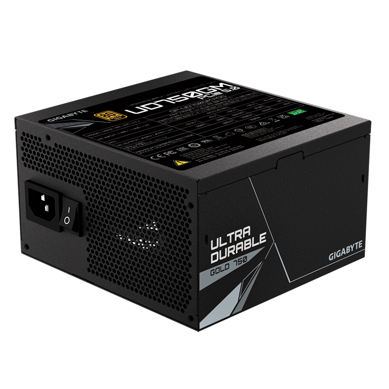 Fuente De Alimentación Gigabyte Ud750gm Pg5, 750w, 80 Plus Gold Certified, Formato Atx.
