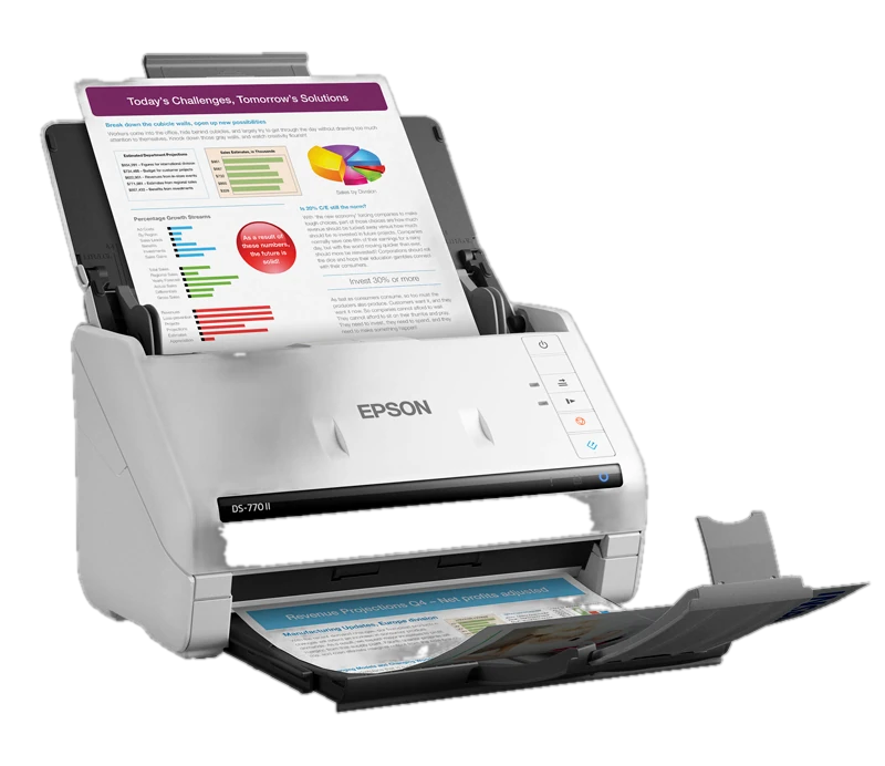 Escáner De Documentos Epson Ds-770 Ii Usb 3.0 De Alta Velocidad, Sensor Optico Color (cis)