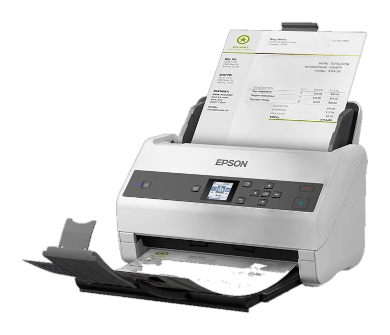 Escáner De Documento Epson Workforce Ds-870, 600dpi, 65 Ppm / 130 Ipm, Adf.