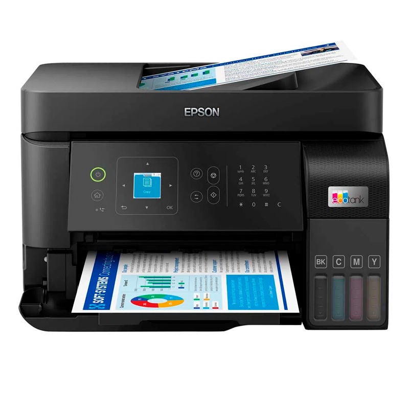 Impresora Multifuncional Epson Ecotank L5590, Imprime/escanea/copia/fax/usb/lan/wi-fi
