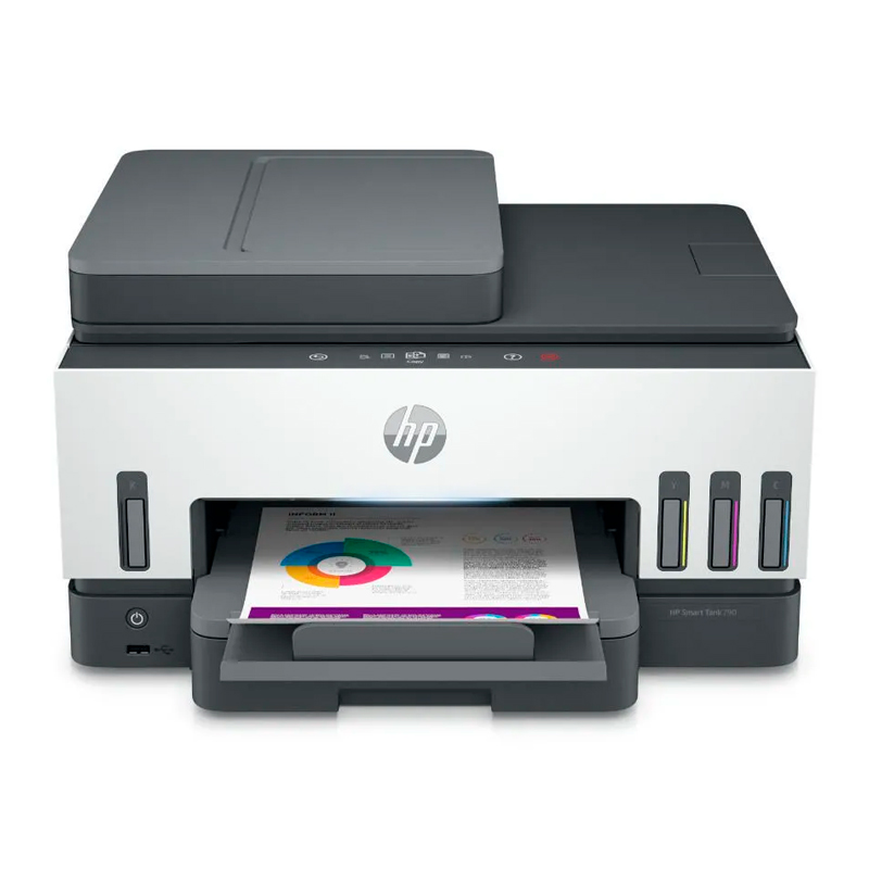 Mltifuncional De Tinta Hp Smart Tank 790, Imprime/escanea/copia/fax/wi-fi/usb/ethernet