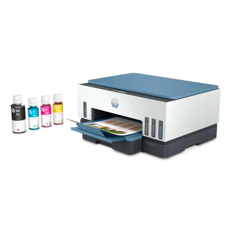 Multifuncional de tinta HP Smart Tank 725, Impresión/Escaneo/Copia/Wi-Fi/Bluetooth LE/USB