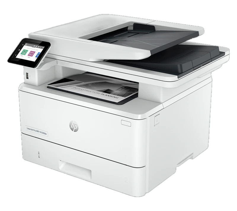 Impresora Monocromatica HP LaserJet Pro MFP 4103fdw, Imprime/Copia/Escanea/Fax/USB 2.0