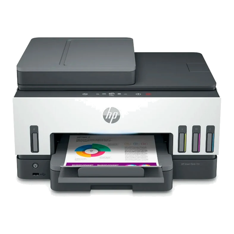 Mltifuncional De Tinta Hp Smart Tank 790, Imprime/escanea/copia/fax/wi-fi/usb/ethernet