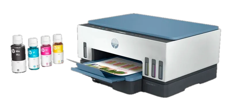 Multifuncional De Tinta Hp Smart Tank 725, Impresión/escaneo/copia/wi-fi/bluetooth Le/usb — vista 2