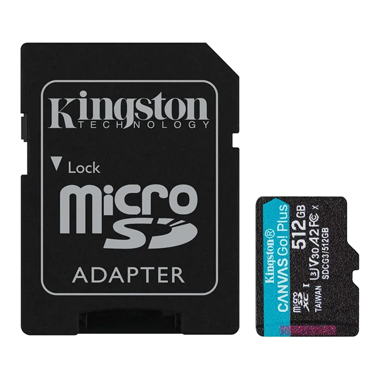 Tarjeta De Memoria Kingston Micro Sd 512gb Canvas Go! Plus