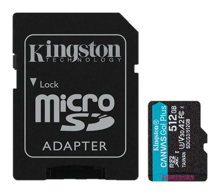 Tarjeta De Memoria Kingston Micro Sd 512gb Canvas Go! Plus — vista 2