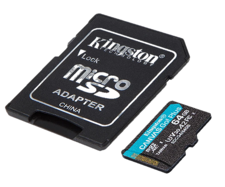 Memoria Flash Microsd Kingston Canvas Go! Plus, 64gb, Con Adaptador Sd — vista 2