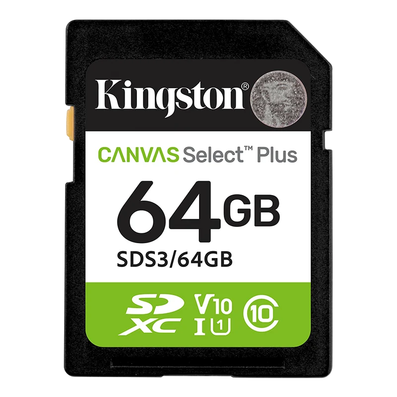 Memoria Card Sd Kingston Sd Canvas Select Plus, 64gb, Categoría De Velocidad: Uhs-i/u1/v10