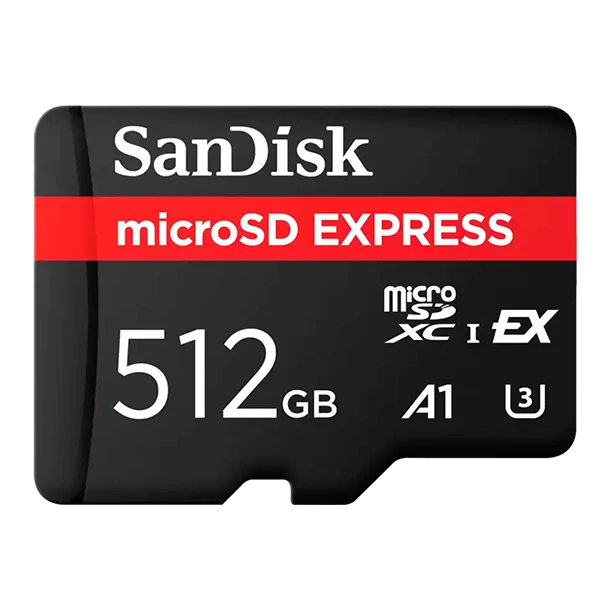 Memoria Flash Sandisk Microsd Express 512gb, Interfaz: Pcie Gen 3