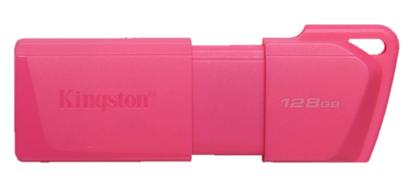 Memoria Flash USB Kingston DataTraveler Exodia M, 128GB, interfaz: USB 3.2 Gen 1, Rosado