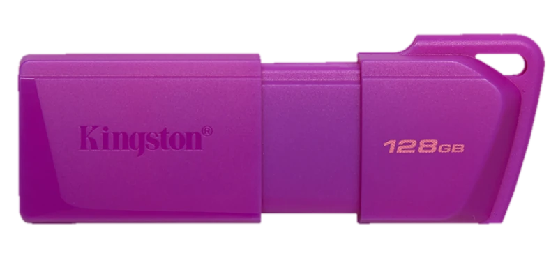 Memoria Flash USB Kingston DataTraveler Exodia M, 128GB, interfaz: USB 3.2 Gen 1, Morado