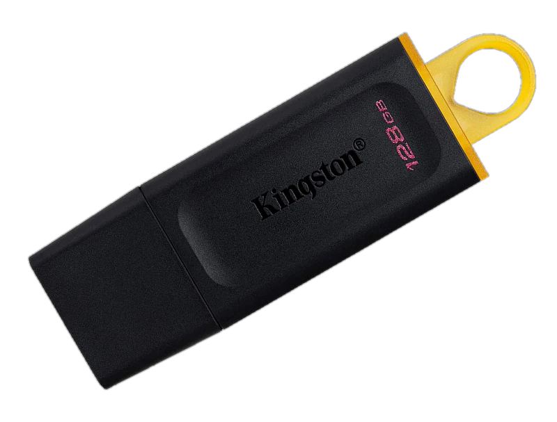 Memoria Flash Usb Kingston Datatraveler Exodia 128gb, Usb 3.2 Gen 1, Color Amarillo.