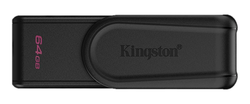 Memoria Flash USB Kingston DataTraveler Exodia S, 64GB, interfaz: USB 3.2 Gen 1, Negro
