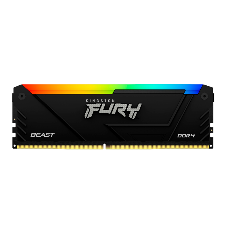 Memoria Kingston Fury Beast 32gb Ddr4-3200mt/s Pc4-25600, Cl16, 1.35v, 288-pin, Rgb, Dimm