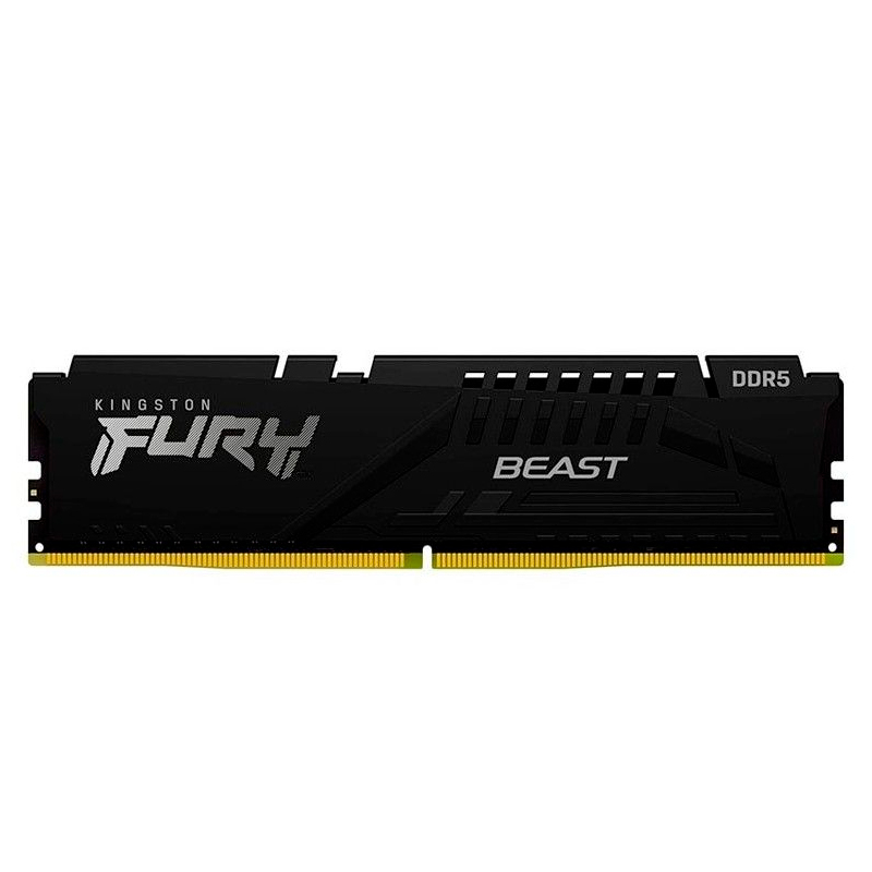 Memoria Dimm Kingston Fury Beast, 32gb Ddr5-5600 Pc5-44800, Cl40, 1.25v, Black