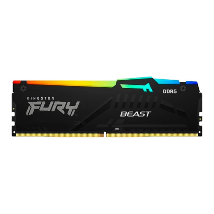 Memoria Kingston Fury Beast 16gb Ddr5-6000mt/s, Pc5-48000, Cl36, 1.35v, 288-pin, Rgb