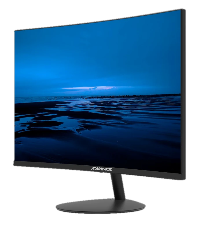 Monitor Curvo Advance Adv-2452s, 23.6" Fhd Va, 100hz, 1ms, Hdmi, Dp, Parlante, Negro — vista 2