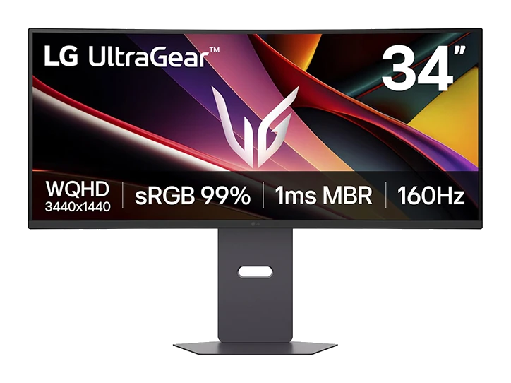 Monitor Gaming Lg Ultragear G6, 34 Curvo/wqhd/va/160hz/1ms Mbr/hdmi X2/dp/headphone-out — vista 2