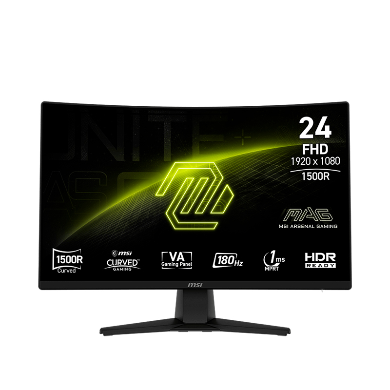 Monitor Msi Mag 242c Curvo (1500r) 23.6, Fhd Va, Hdmi / Dp / Headphone-out