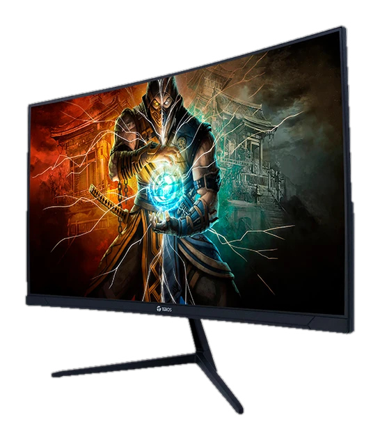 Monitor Curvo Gaming Teros Te-2787g, 27" Fhd Va, 180hz, 1ms, Hdmi, Dp, Audio Out — vista 2