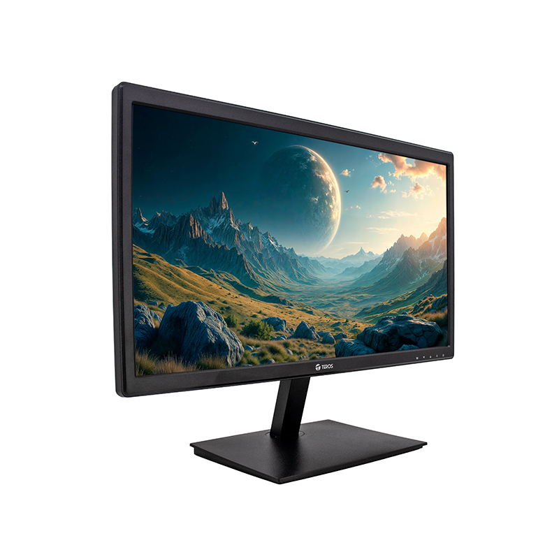 Monitor Plano Teros Te-1916s, 19.5" Hd Tn, 75hz, 5ms, Hdmi, Vga, Audio Out, Parlantes — vista 2