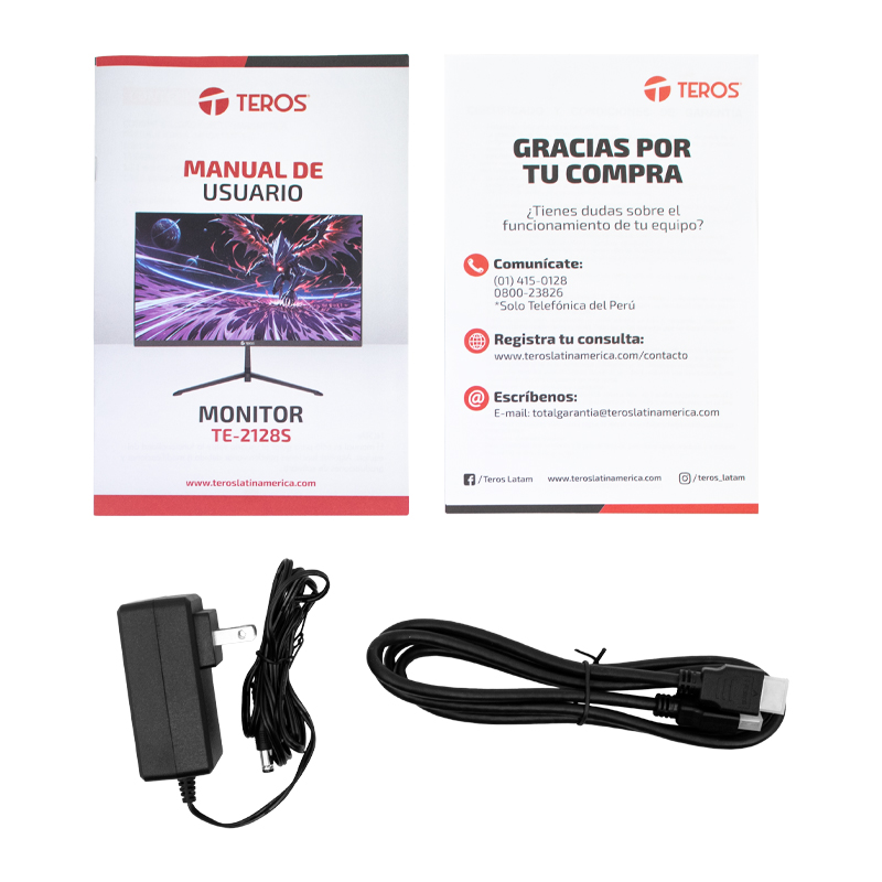 Monitor plano TEROS TE-2128S 21.5" FHD IPS 100Hz 1ms HDMI VGA