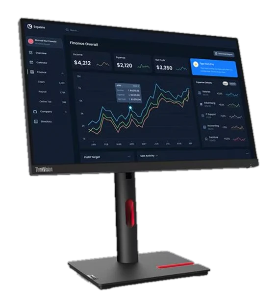 Monitor Lenovo Thinkvision T22i-30, 21.5" 1920x1080 Wled Ips Hdmi/dp/vga Color Raven Black — vista 2