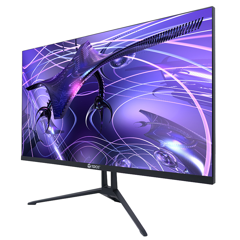 Monitor plano TEROS TE-2417S, 23.8" FHD IPS, 144Hz, 1ms, HDMI, DP, Audio out, Parlantes