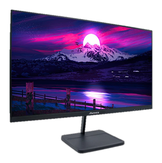 Monitor Plano Advance Adv-2454s, 23.8" Fhd Ips, 144hz, 1ms, Hdmi, Dp, Audio Out, Parlantes — vista 2