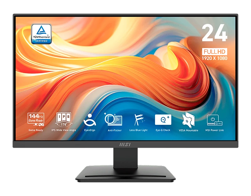 Monitor Plano Msi Pro Mp243l E14, 23.8" Fhd/ips/hdmi X1/vga X1