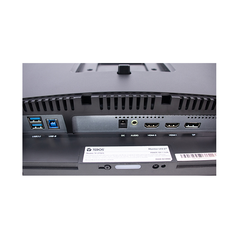 Monitor Plano Corporativo TEROS TE-2715CS, QHD IPS, 100Hz, HDMI, DP, Audio Out, Cámara 5MP