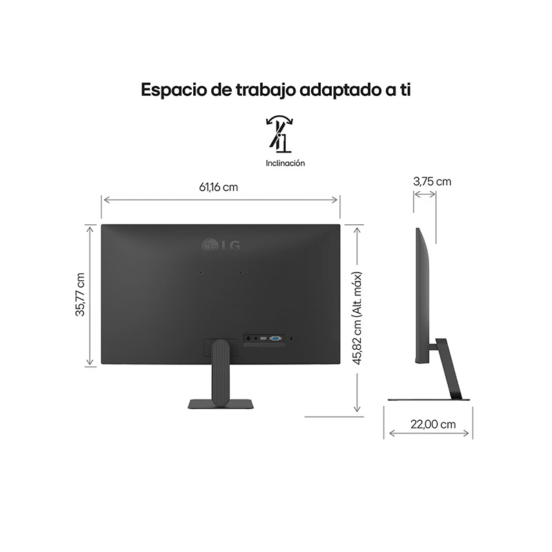 Monitor Lg 27 Fhd/ips/120hz/hdmi/vga/headphone-out — vista 2