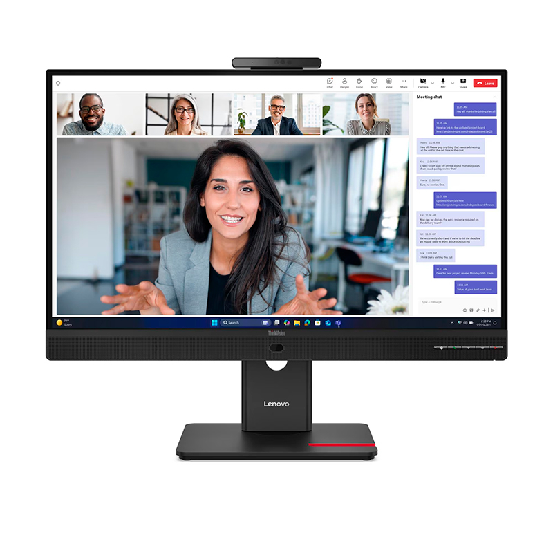 Monitor Plano Lenovo Thinkvision T27qd-4v, 27" Wled Qhd/ips/hdmi/dp/dp-out/usb-c/rj45/5wx2