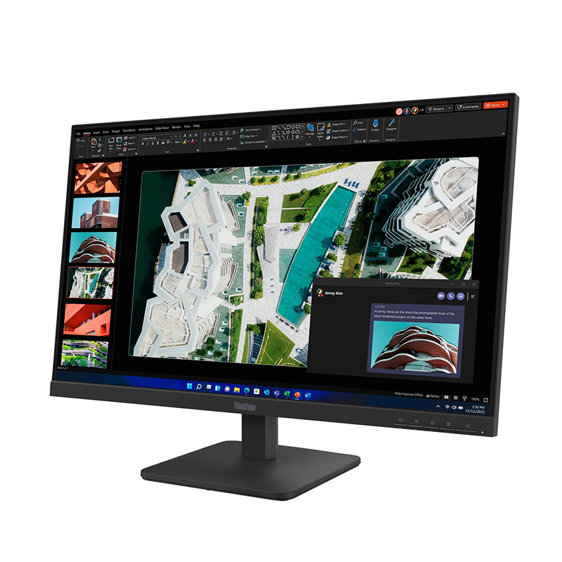 Monitor Plano Lenovo Thinkvision S27-4e, 27" Wled/fhd/ips/hdmi/vga — vista 2
